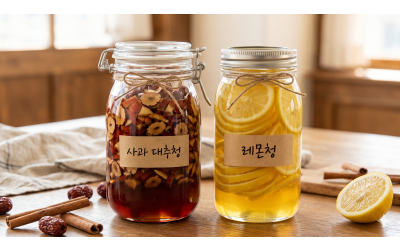 수제 사과대추청 & 레몬청