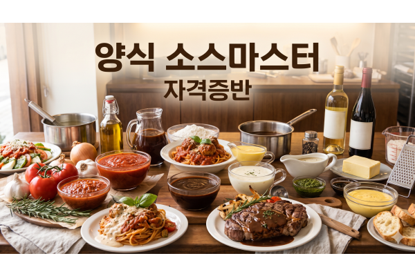 양식 소스마스터 (민간 / 교재비•자격증 발급비용 별도)