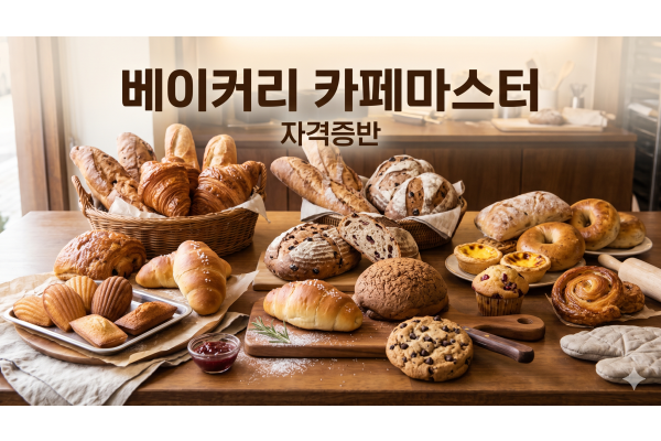 베이커리 카페마스터 (민간 /  교재비•자격증 발급비용 별도)